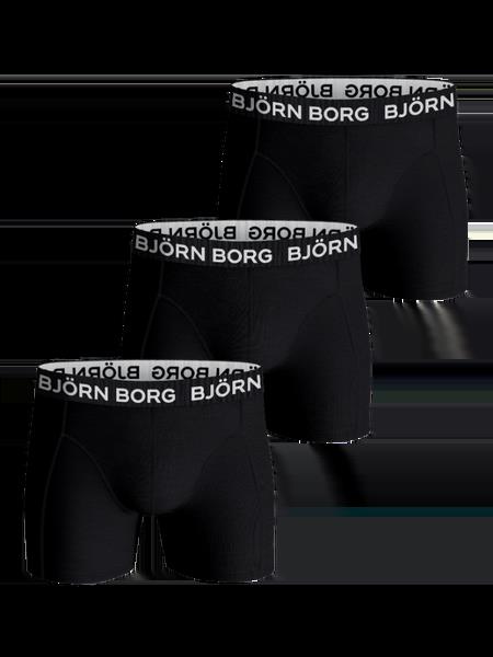 Björn Borg Cotton Stretch Boxers 3-pack Sort, XS