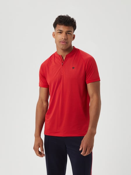 Björn Borg Ace Performance Zip Polo Rød, XXL