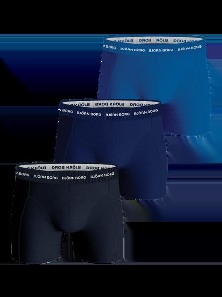 Björn Borg Cotton Stretch Boxers 3-pack Blå, XL