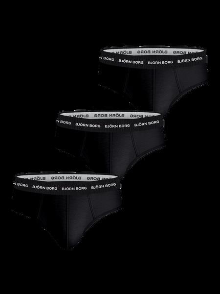 Björn Borg Cotton Stretch Briefs 3-pack Sort, XXL