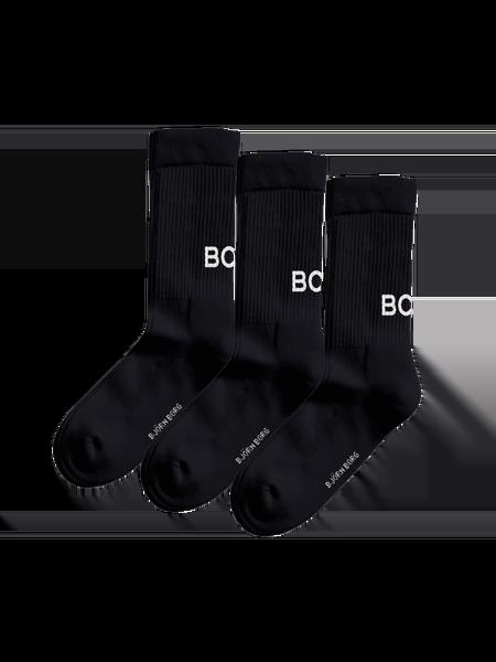 Björn Borg Core Crew Polyamide Socks 3-pack Sort, 41-45