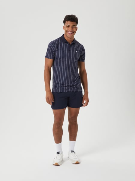 Björn Borg Ace Pinstripe Polo Blå, XXL