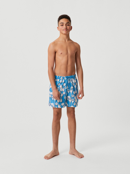 Björn Borg Borg Print Swim Shorts Blå, 170