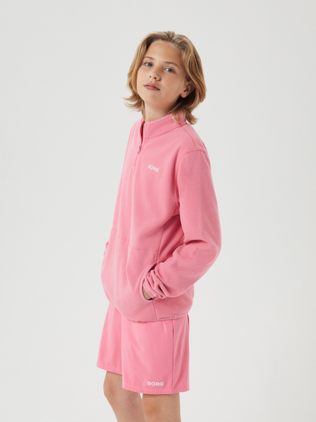 Björn Borg Borg Half Zip Fleece Pink, 146-152