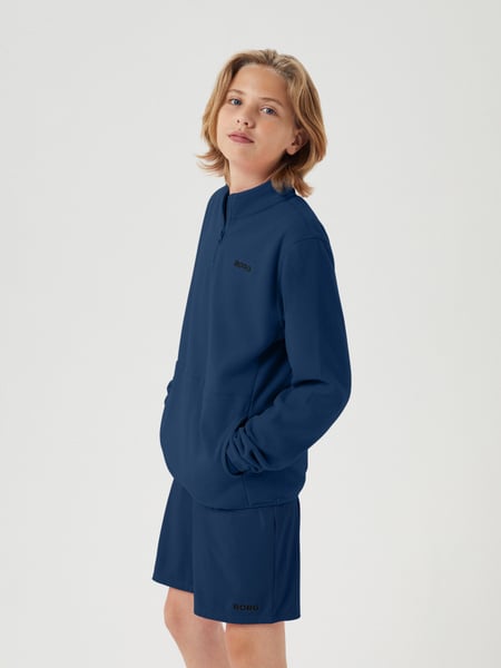 Björn Borg Borg Half Zip Fleece Blå, 122-128