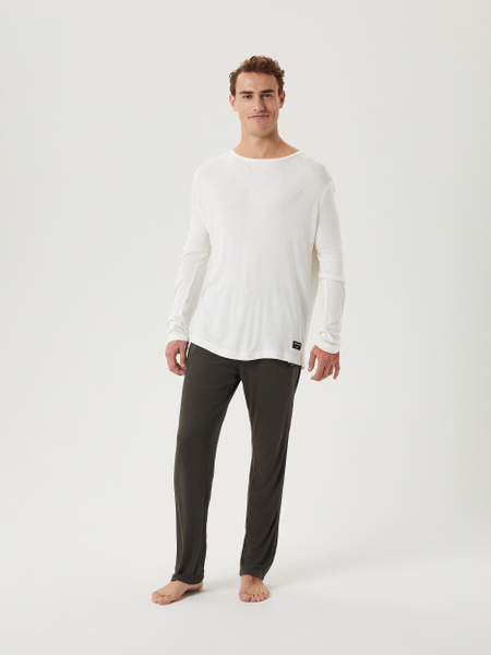 Björn Borg Core Bamboo Pyjama Long Sleeve T-shirt Hvid, XXL