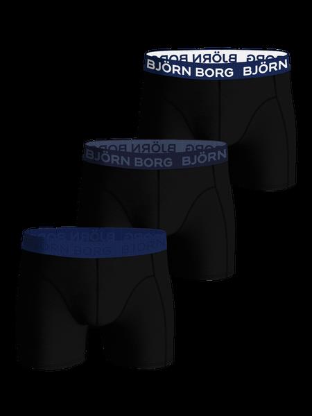 Björn Borg Cotton Stretch Boxer 3-pack Sort, XS