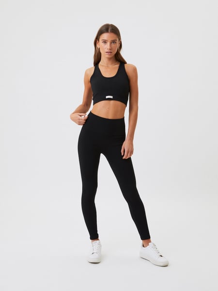 Björn Borg Borg Seamless Rib Tights Sort, L