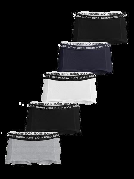 Björn Borg Cotton Stretch Boxer Shorts 5-pack Sort, 158-164
