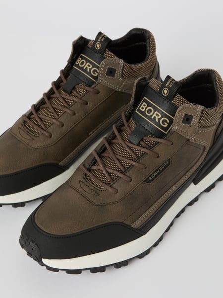 Björn Borg Men's Sneakers R2410 Runner Mid Brun, 42
