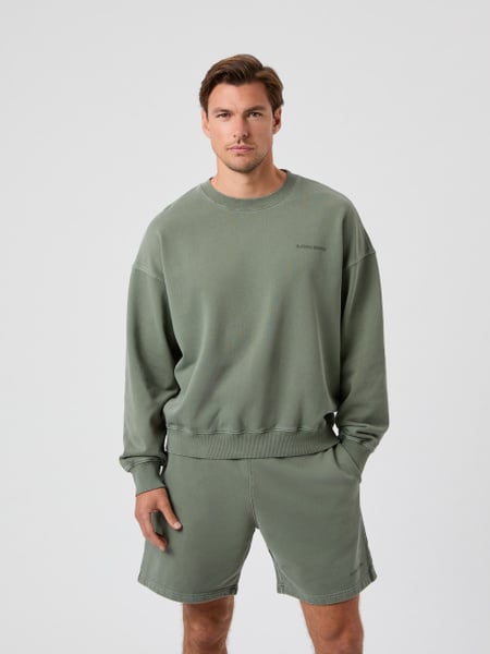 Björn Borg Borg Oversized Washed Sweatshirt Grøn, L