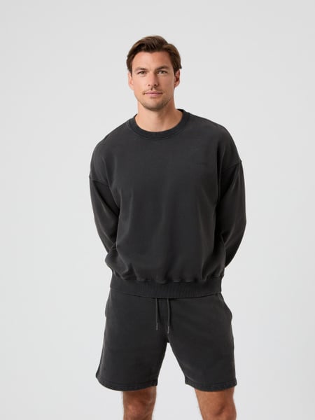 Björn Borg Borg Oversized Washed Sweatshirt Sort, S