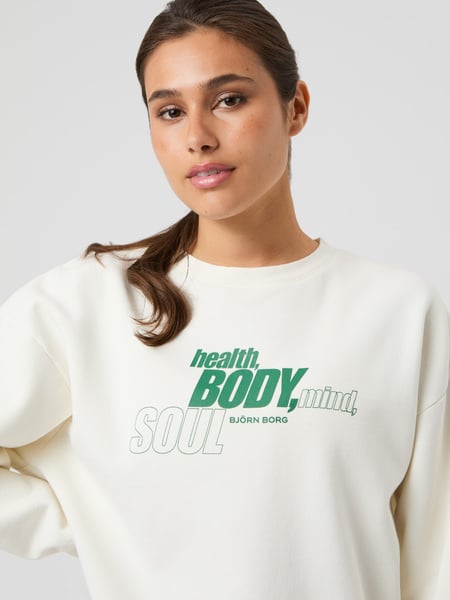 Björn Borg Borg Boyfriend Sweatshirt Hvid, S