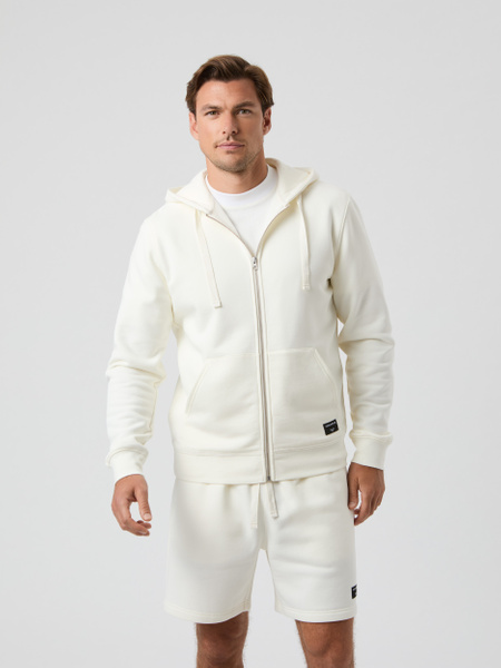 Björn Borg Centre Zip Hoodie Hvid, S