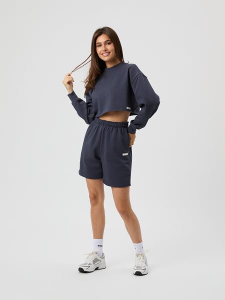 Björn Borg Studio Oversized Sweatshorts Grå, XS