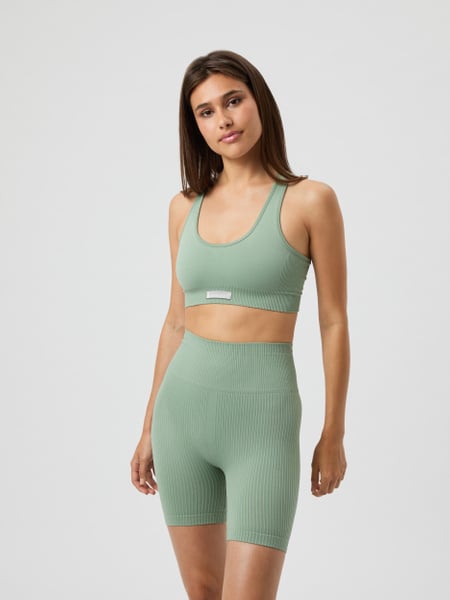 Björn Borg Studio Seamless Low Sports Bra Grøn, XSS