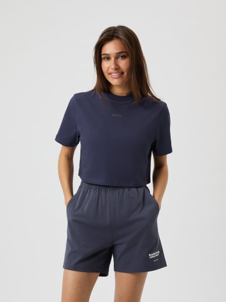 Björn Borg Studio Oversized Cropped T-shirt Grå, XL
