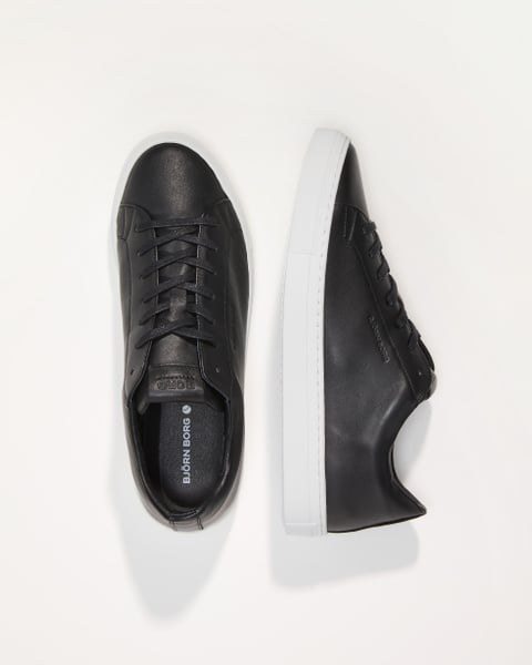 Björn Borg Men's Leather Sneaker Sl100 Sort, 43