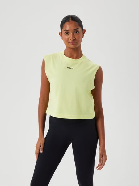 Björn Borg Borg Cropped Tank Gul, XXL