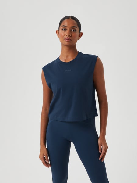 Björn Borg Borg Cropped Tank Marineblå, S