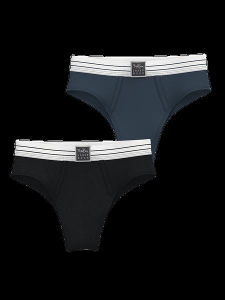 Björn Borg Core Original High Waist Brief 2-pack Marineblå, L