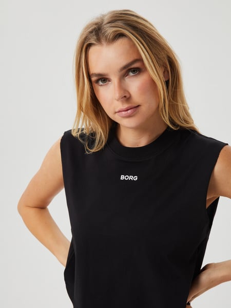 Björn Borg Borg Cropped Tank Sort, M