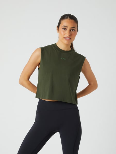 Björn Borg Borg Cropped Tank Grøn, M