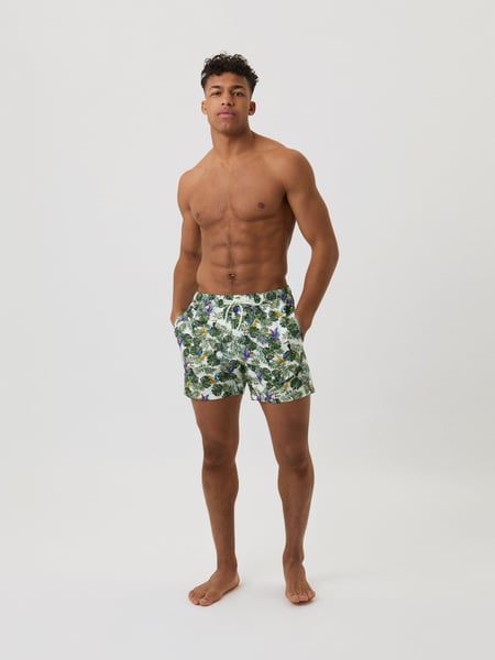 Björn Borg Borg Print Swim Shorts Grøn, S