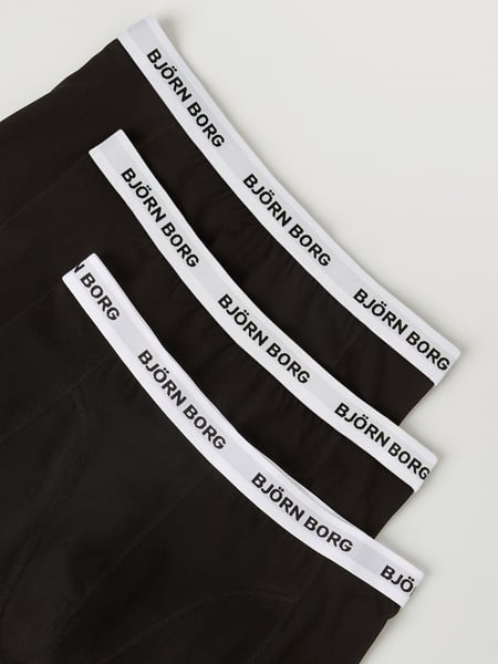 Björn Borg Contrast Elastic Cotton Stretch Boxer 3-pack Sort, XXL