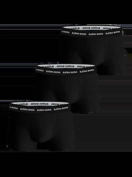 Björn Borg Cotton Stretch Trunk 3-pack Sort, S