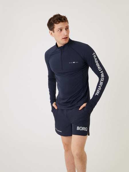 Björn Borg Borg Midlayer Half Zip Marineblå, S