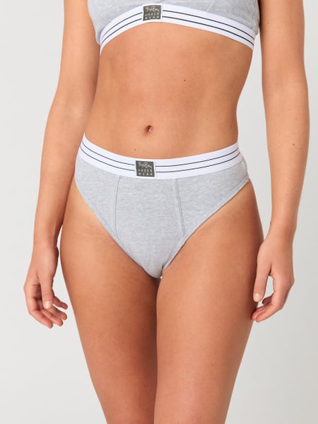 Björn Borg Core Original High Waist Brief 2-pack Grå, XS