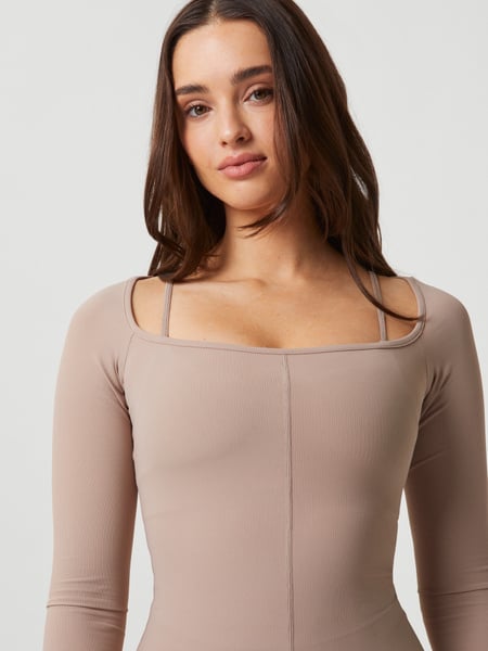 Björn Borg Studio Ballerina Long Sleeve Beige, XXL