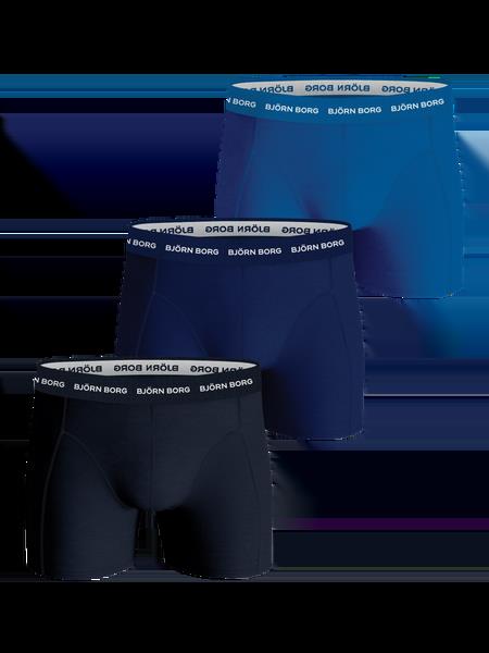Björn Borg Cotton Stretch Boxer 3-pack Blå, XXL