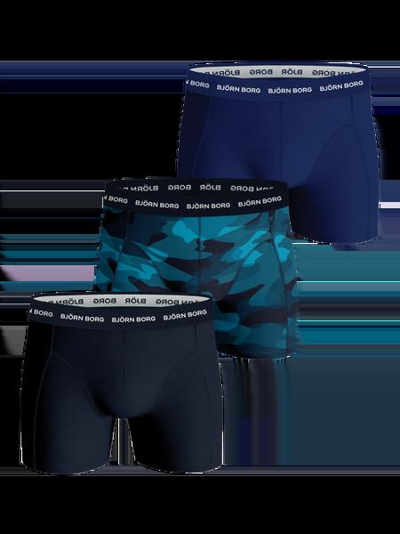 Björn Borg Cotton Stretch Boxer 3-pack Marineblå, S