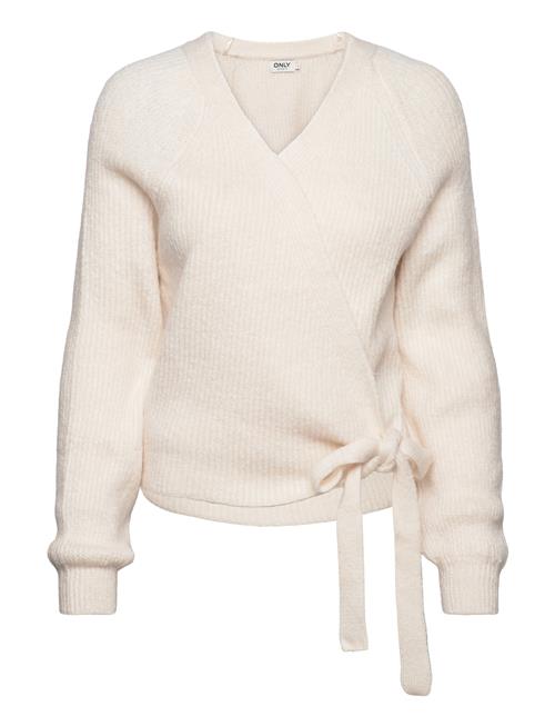 Onlmia L/S Wrap Cardigan Rp Knt ONLY Cream