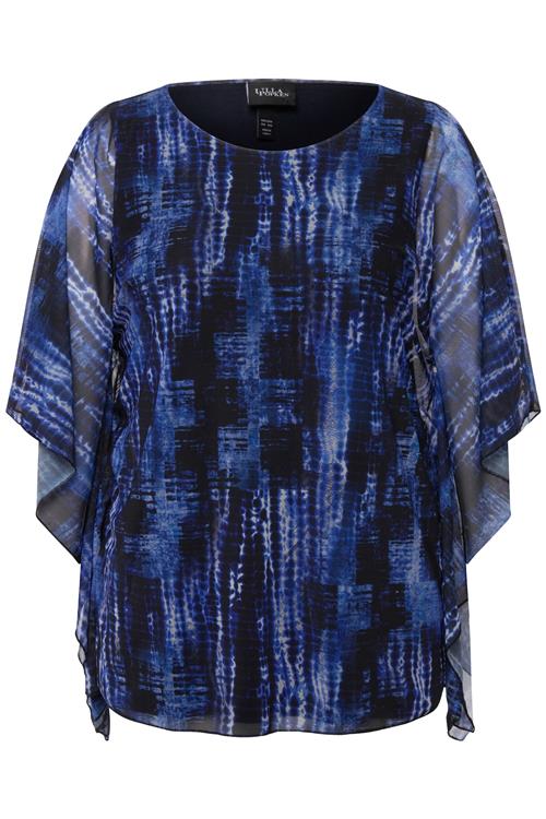 Ulla Popken Bluse  marin / sort / hvid
