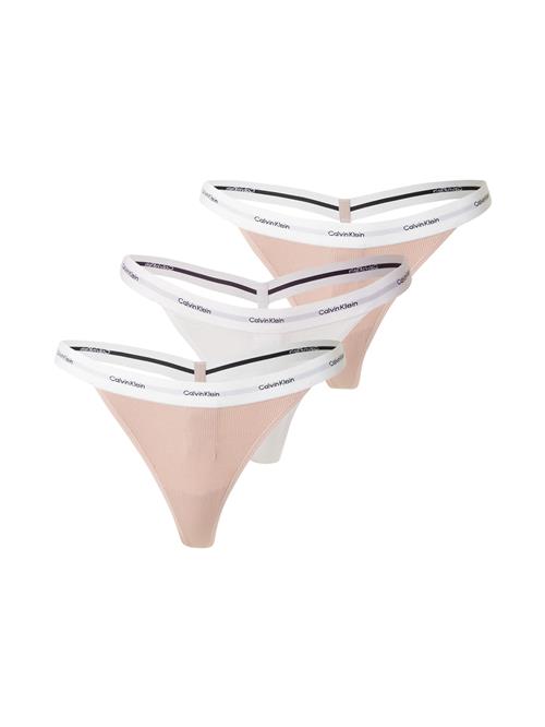 Calvin Klein Underwear String  gammelrosa / sort / hvid