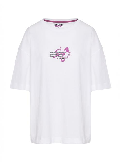 Funky Buddha Shirts  lilla / sort / hvid