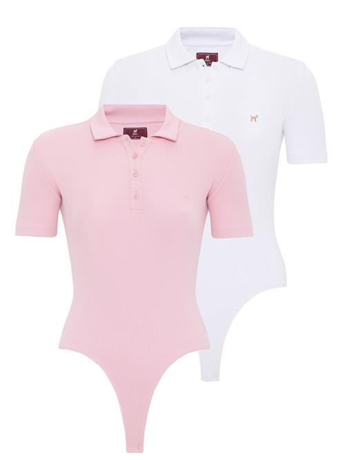 Williot Shirtbody 'Esperanza'  pink / hvid