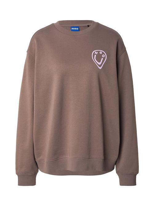 HUGO Sweatshirt  brokade / hvid