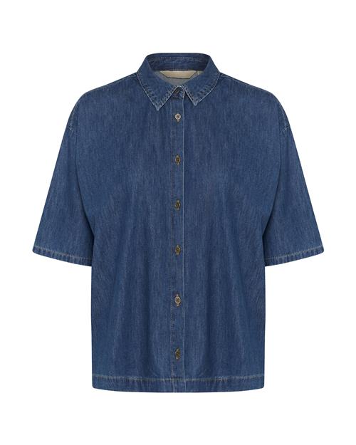 CULTURE Bluse 'Berteline Arpa'  blue denim