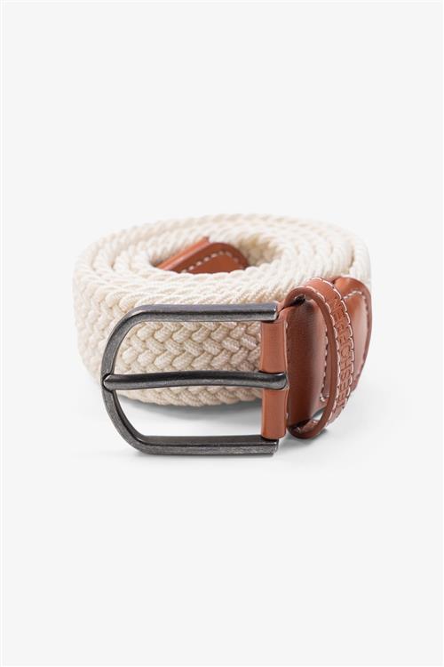 Elastisk Bælte - Lys Beige - 85-cm - TeeShoppen