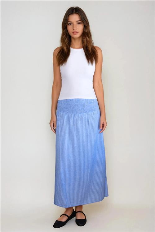 Linn Smock Ankle Nederdel - Marina Hvid - M - Vero Moda