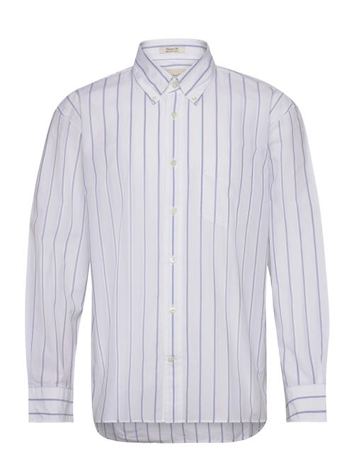 Se Rel Heritage Poplin Stripe Shirt GANT White ved Booztlet