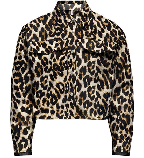 Kids Only Skjorte - Cropped - KogClara - Black/With Clara Leo
