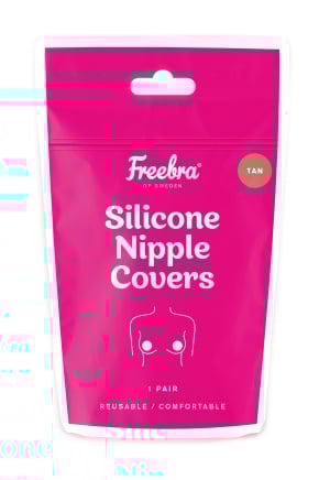 Freebra Silicone Nipple Covers Tan Onesize