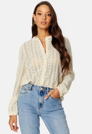VILA Vichikka Lace L/S Shirt Birch S