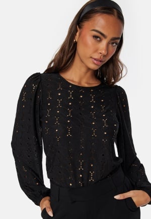 Happy Holly Sabina Top Black 32/34