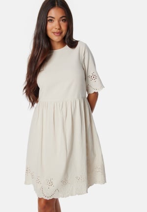 Pieces Pcalmina Embroidery Dress Birch S